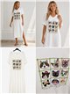Vestido midi gatitos