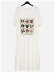Vestido midi gatitos