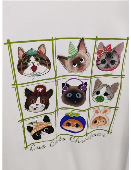 Vestido midi gatitos