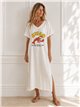 Vestido midi langosta