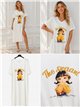 Vestido midi chica pop mostaza