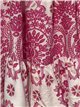 Vestido corto de tirantes con estampado paisley