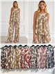 Blusa lycra sin mangas con estampado paisley