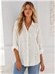 Camisa amplia con lunares bordados