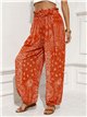 Pantalón fluido estampado bandana