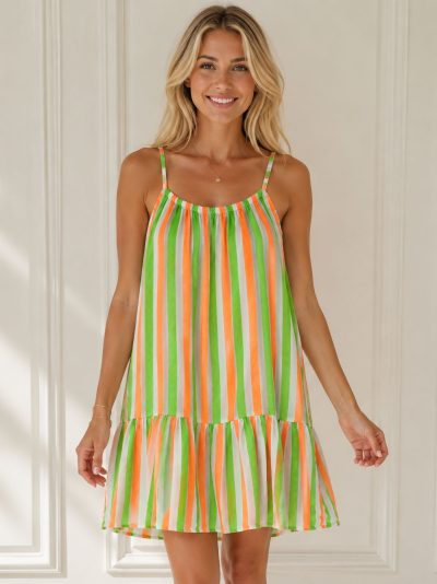Striped cami dress | ZD-5767 | B2B