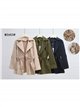 Chaqueta parka algodón con cintura ajustable