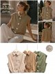 Camisa algodón con botones grandes