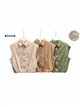 Camisa algodón con botones grandes