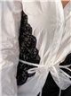 Camisa algodón con encaje lateral