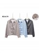 Camisa satinada lunares con cintura ajustable