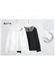 Blusa algodón con canesú rejilla