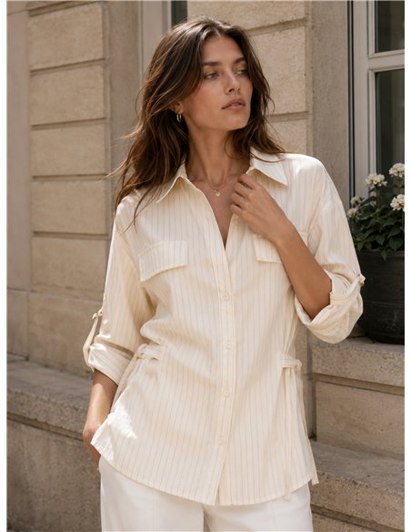 Camisa rayas con bolsillos