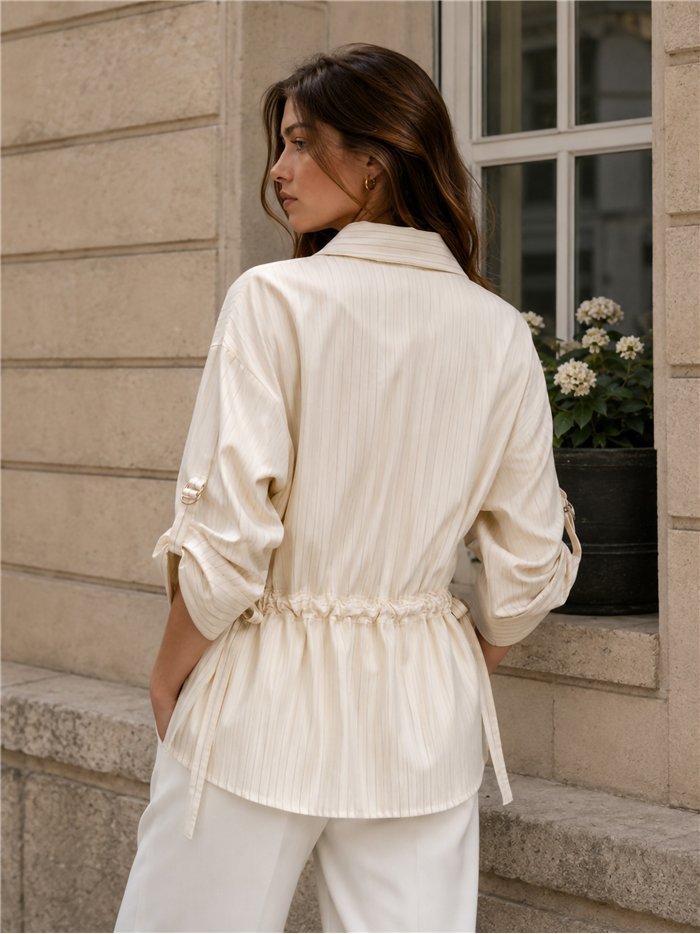 Camisa rayas con bolsillos