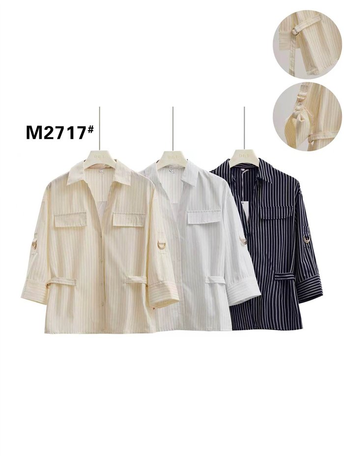 Camisa rayas con bolsillos