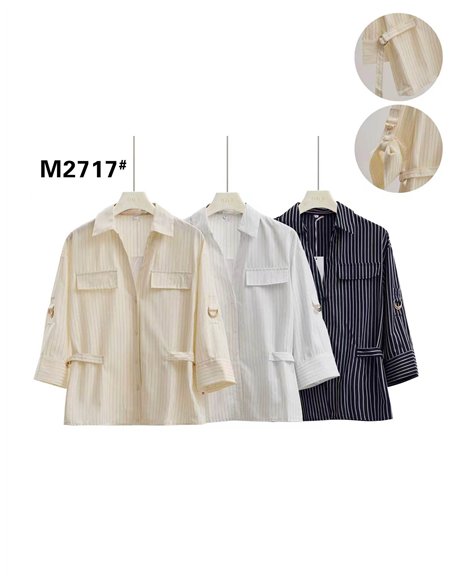 Camisa rayas con bolsillos