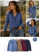 Blusa algodón con volante