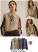 Camisa cuadros con encaje