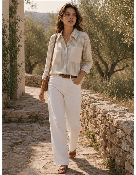 Camisa rayas con bolsillos