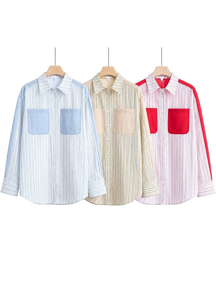 Camisa rayas con bolsillos