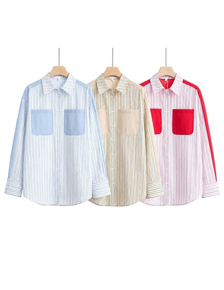 Camisa rayas con bolsillos