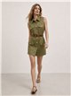 Vestido camisero safari con cinturón