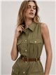 Vestido camisero safari con cinturón