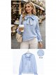 Blusa bordada con lazada