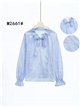 Blusa bordada con lazada