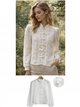 Chaqueta encaje con cuello mao