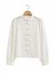 Chaqueta encaje con cuello mao