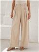 Pantalón wide-leg con cintura elástica