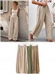 Pantalón wide-leg con cintura elástica