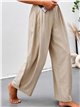 Pantalón wide-leg con cintura elástica