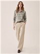 Camisa cuadros algodón