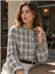 Camisa cuadros con volante