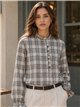 Camisa cuadros con volante