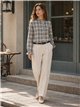 Camisa cuadros con volante