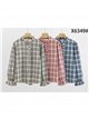 Camisa cuadros con volante