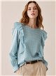 Blusa vichy con volantes