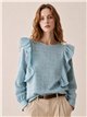 Blusa vichy con volantes