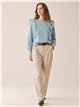 Blusa vichy con volantes