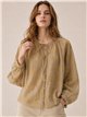 Blusa floral efecto seda