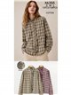 Camisa cuadros con volantes bordados