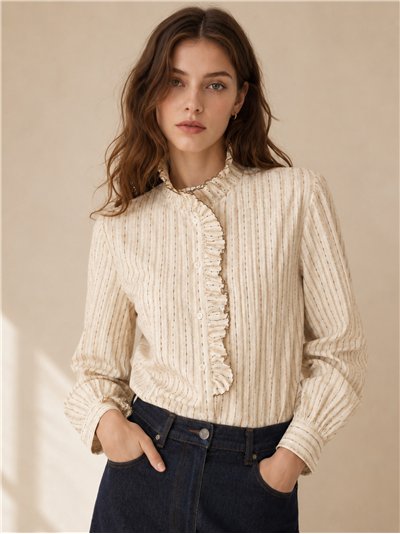 Camisa rayas con volante