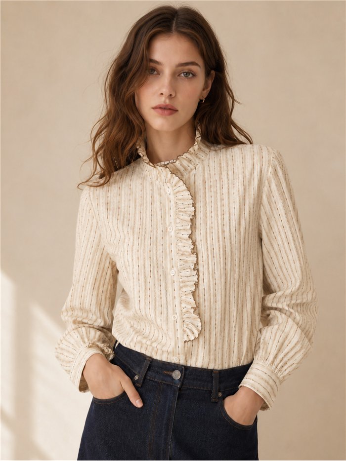 Camisa rayas con volante