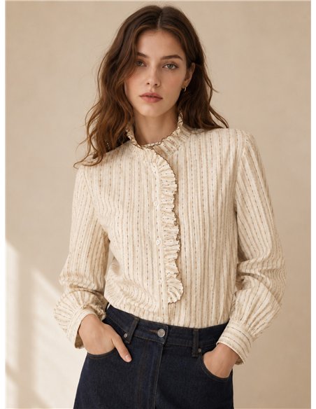 Camisa rayas con volante