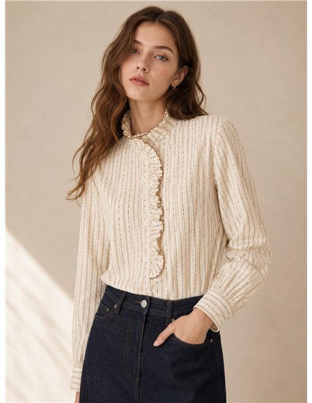 Camisa rayas con volante