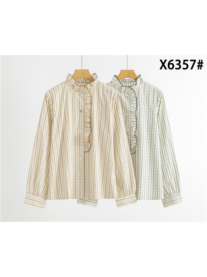 Camisa rayas con volante