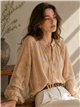 Blusa satinada estampada efecto seda